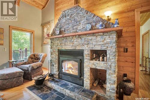 Pitt Acreage, Preeceville Rm No. 334, SK - Indoor Photo Showing Living Room With Fireplace