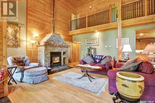 Pitt Acreage, Preeceville Rm No. 334, SK - Indoor Photo Showing Living Room With Fireplace