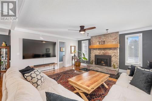 3075 Lake View Avenue, Plympton-Wyoming, ON - Indoor Photo Showing Living Room With Fireplace