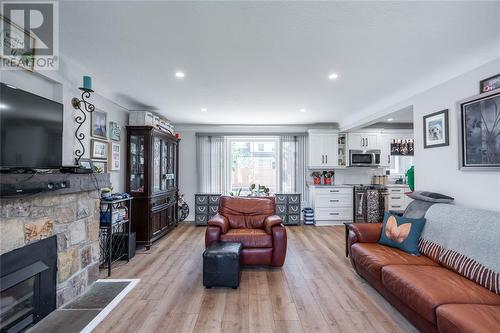 529 Roosevelt Drive, Sarnia, ON - Indoor Photo Showing Living Room With Fireplace