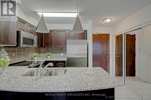 117 - 50 Via Rosedale, Brampton (Sandringham-Wellington), ON - Indoor Photo Showing Kitchen With Double Sink With Upgraded Kitchen