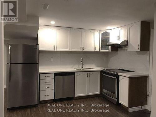 Bsmt - 4024 Melfort Crescent, Mississauga, ON - Indoor Photo Showing Kitchen With Double Sink