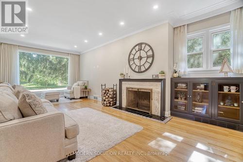 56 Pollock Avenue, Cambridge, ON - Indoor Photo Showing Living Room With Fireplace