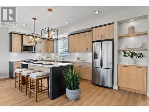 4025 Gellatly Road Unit# 150, West Kelowna, BC - Indoor Photo Showing Kitchen With Stainless Steel Kitchen With Upgraded Kitchen