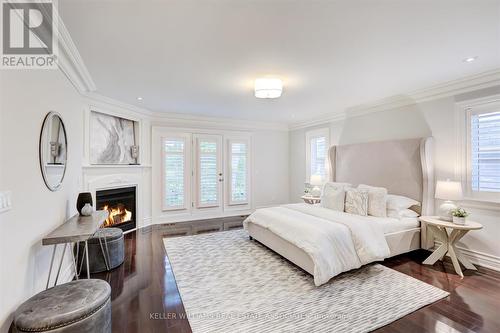 1353 Milton Avenue, Mississauga, ON - Indoor Photo Showing Bedroom With Fireplace