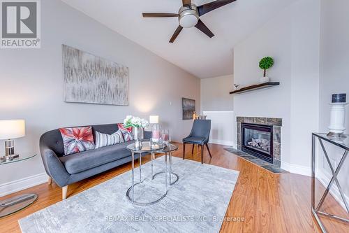 7403 Magistrate Terrace, Mississauga, ON - Indoor Photo Showing Living Room With Fireplace
