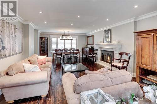 1200 Vesta Drive, Mississauga, ON - Indoor Photo Showing Living Room With Fireplace