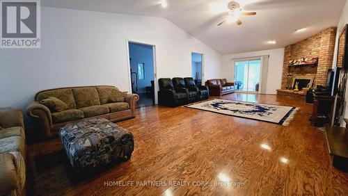 590 Duclos Point Road, Georgina, ON - Indoor Photo Showing Living Room With Fireplace