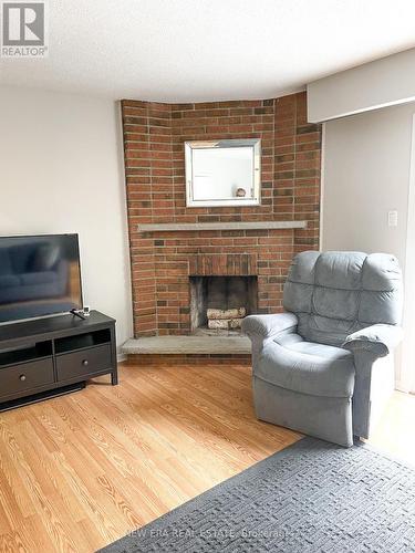4059 Teakwood Drive, Mississauga, ON - Indoor Photo Showing Living Room With Fireplace