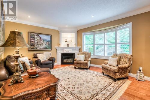 145 Willis Drive, Aurora, ON - Indoor Photo Showing Living Room With Fireplace