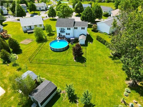 51 Charm Court, Fredericton, NB - Outdoor With Above Ground Pool With View