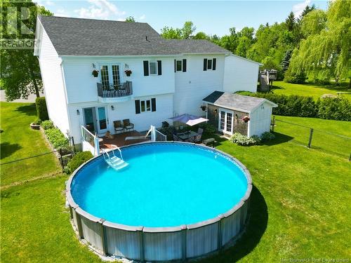 51 Charm Court, Fredericton, NB - Outdoor With Above Ground Pool With Backyard With Exterior