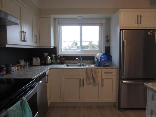 10107-10109 Pleasant St, Sidney, BC - Indoor Photo Showing Kitchen With Stainless Steel Kitchen With Double Sink