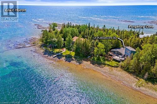 Welcome to 21 Purgatory Road! - 21 Purgatory Road, Northern Bruce Peninsula, ON - Outdoor With Body Of Water With View