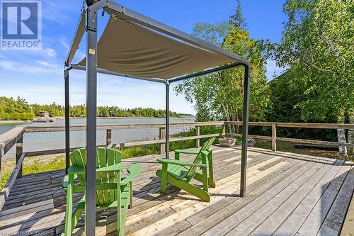 21 Purgatory Road, Northern Bruce Peninsula, ON - Outdoor With Body Of Water With Deck Patio Veranda With View With Exterior