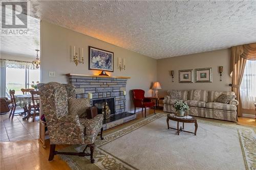 6565 Route 495, Sainte-Marie-De-Kent, NB - Indoor Photo Showing Living Room With Fireplace