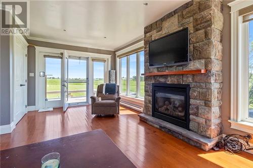 6565 Route 495, Sainte-Marie-De-Kent, NB - Indoor Photo Showing Living Room With Fireplace