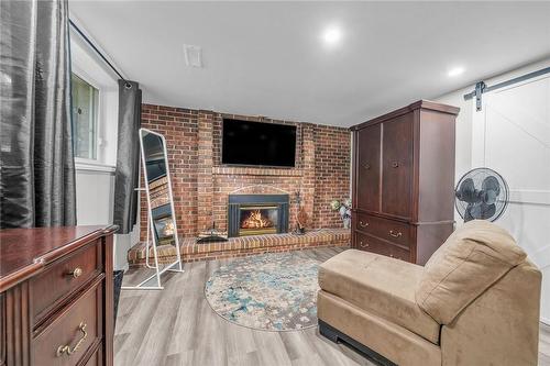 58 Graystone Drive, Hamilton, ON - Indoor Photo Showing Living Room With Fireplace