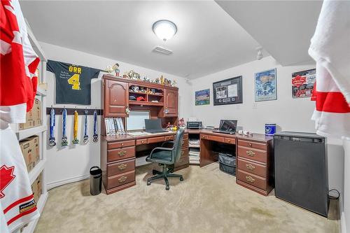 lower level den - 58 Graystone Drive, Hamilton, ON - Indoor Photo Showing Office