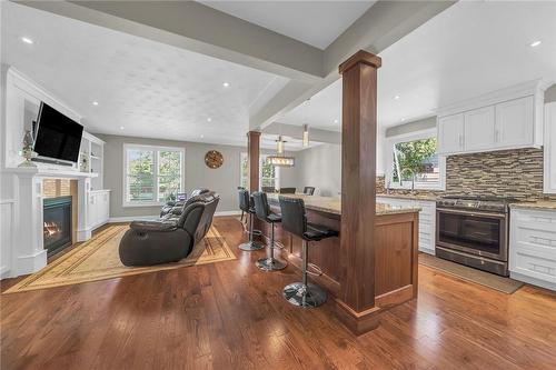 58 Graystone Drive, Hamilton, ON - Indoor With Fireplace
