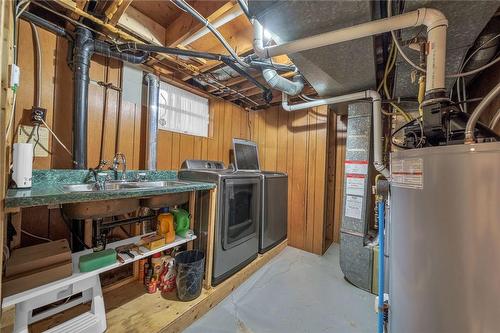 laundry and utility room - 58 Graystone Drive, Hamilton, ON - Indoor Photo Showing Basement