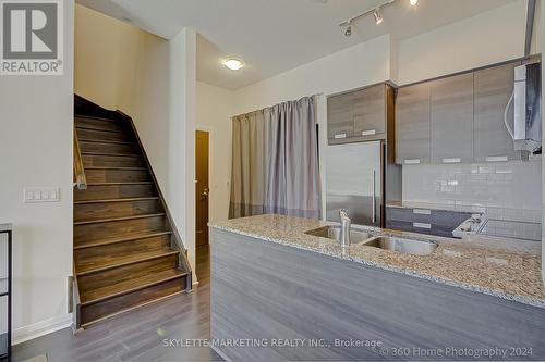 111 - 55 Eglinton Avenue W, Mississauga (Hurontario), ON - Indoor Photo Showing Kitchen With Double Sink