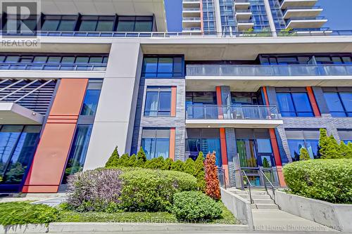 111 - 55 Eglinton Avenue W, Mississauga (Hurontario), ON - Outdoor With Balcony With Facade