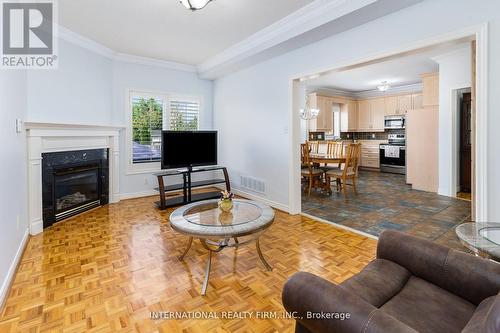 12 Giotto Crescent, Vaughan, ON - Indoor Photo Showing Living Room With Fireplace