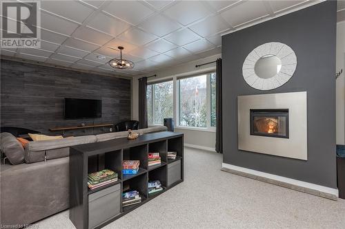 Lower Level - Living Room - 155 West Peninsula Road, North Bay, ON - Indoor With Fireplace