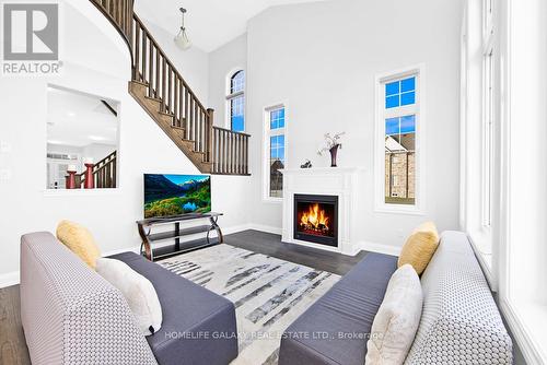 174 William Fair Drive, Clarington, ON - Indoor Photo Showing Living Room With Fireplace