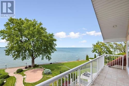 10960 Riverside Drive East, Windsor, ON - Outdoor With Body Of Water With Balcony With View With Exterior