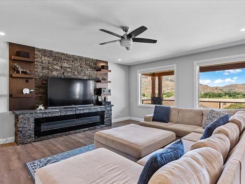 11902 La Costa Lane, Osoyoos, BC - Indoor Photo Showing Living Room With Fireplace