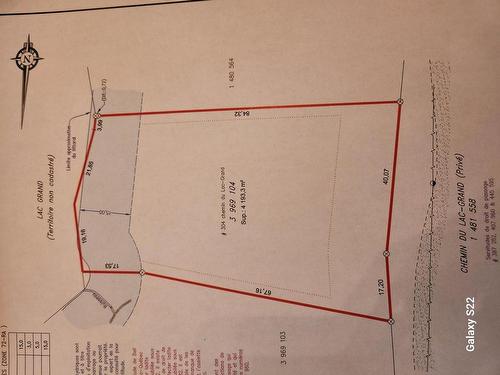 Plan (croquis) - 304 Ch. Du Lac-Grand, Val-Des-Monts, QC 