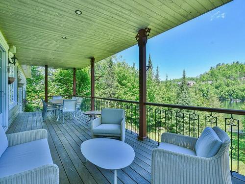 Terrasse - 1386 Mtée Du Val-De-Loire, Saint-Adolphe-D'Howard, QC - Outdoor With Deck Patio Veranda With Exterior