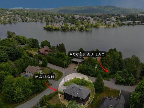 Aerial photo - 180 Av. Nantel, Sainte-Agathe-Des-Monts, QC - Outdoor With Body Of Water With View