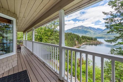 4238 Woodbury Village Road, Kaslo, BC - Outdoor With Body Of Water With Deck Patio Veranda With Exterior