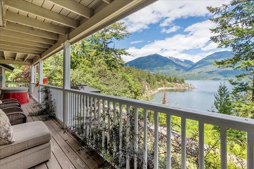 4238 Woodbury Village Road, Kaslo, BC - Outdoor With Body Of Water With Deck Patio Veranda With View