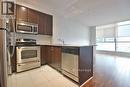 1107 - 225 Webb Drive, Mississauga, ON  - Indoor Photo Showing Kitchen With Stainless Steel Kitchen 