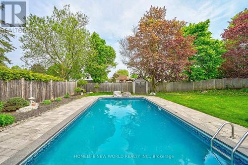 21 Erindale Drive, Erin, ON - Outdoor With In Ground Pool With Backyard