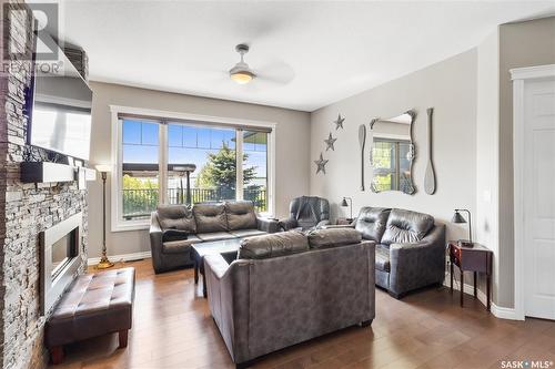 30 Pape Drive, Humboldt Lake, SK - Indoor Photo Showing Living Room With Fireplace