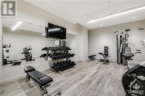 101 Queen Street Unit#1407, Ottawa, ON - Indoor Photo Showing Gym Room