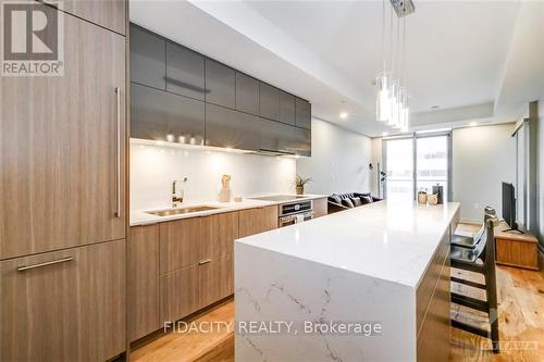 1407 - 101 Queen Street, Ottawa, ON - Indoor Photo Showing Kitchen With Upgraded Kitchen