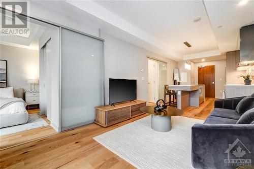 101 Queen Street Unit#1407, Ottawa, ON - Indoor Photo Showing Living Room