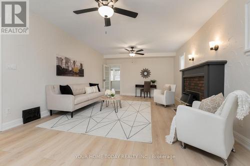 75 Guelph Street, Halton Hills, ON - Indoor Photo Showing Living Room With Fireplace