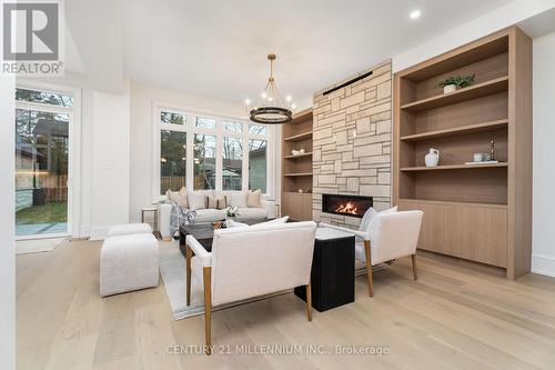 501 Avonwood Drive, Mississauga, ON - Indoor With Fireplace