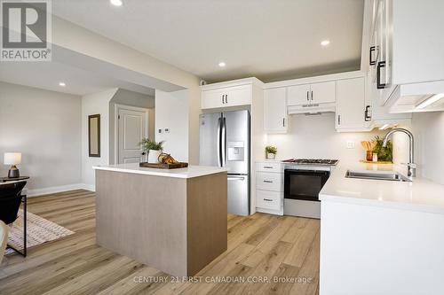 483 Huron Street, Plympton-Wyoming (Plympton Wyoming), ON - Indoor Photo Showing Kitchen With Double Sink With Upgraded Kitchen