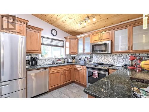 12821 Schaeffer Crescent, Summerland, BC - Indoor Photo Showing Kitchen With Stainless Steel Kitchen With Double Sink