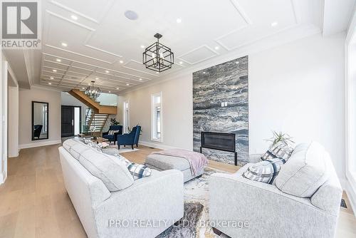 303 Delta Street, Toronto (Alderwood), ON - Indoor Photo Showing Living Room With Fireplace