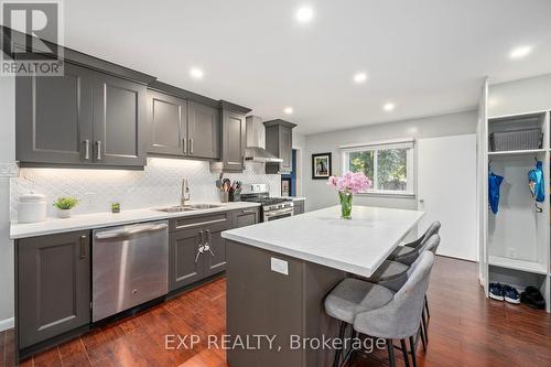 6 Lyman Street, London, ON - Indoor Photo Showing Kitchen With Double Sink With Upgraded Kitchen