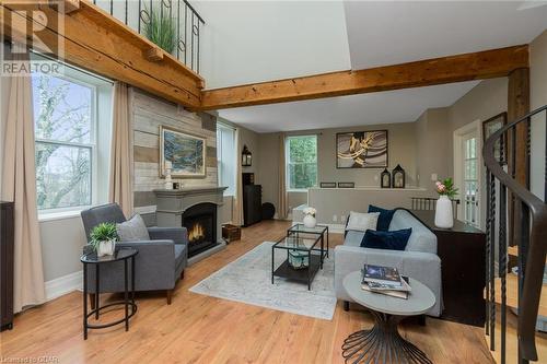 9405 Five Sideroad, Erin, ON - Indoor Photo Showing Living Room With Fireplace